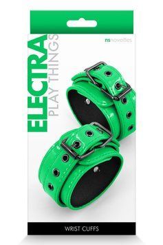 Наручники NS Novelties ELECTRA WRIST CUFFS GREEN T280961 фото