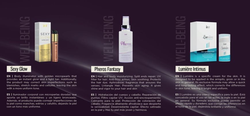 Крем шиммер для тела с ароматом ванили INTT Sexy Glow IN16073 фото