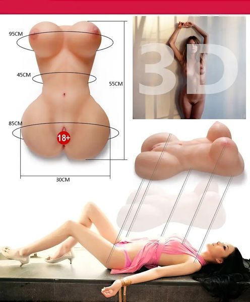 Мастурбатор-торс Fuck Me Bare Mega Masturbator вагіна-анус без вібрації RDNI-310064 фото