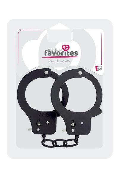 Наручники металлические Dream toys BondX cuffs, черные DT20866 фото