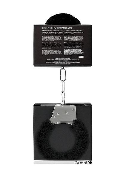 Наручники - Ouch! Beginner's Handcuffs Furry Black 60360074096 фото