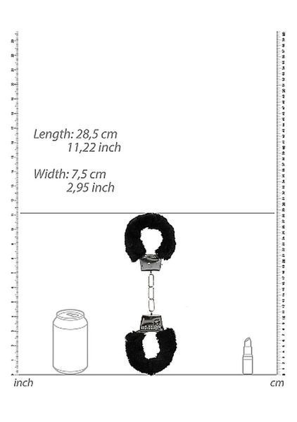 Наручники - Ouch! Beginner's Handcuffs Furry Black 60360074096 фото