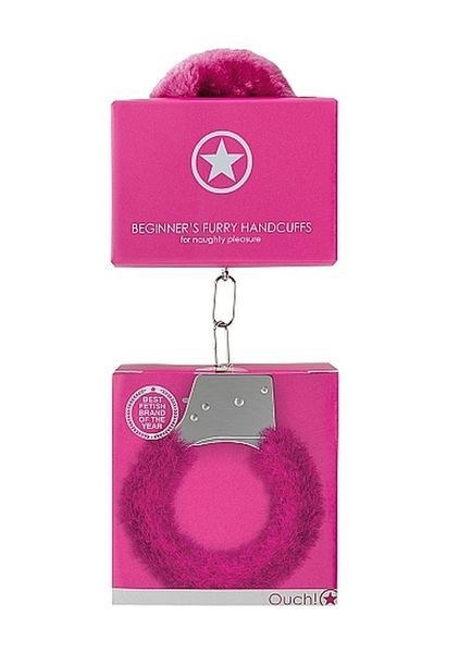 Наручники - Ouch! Beginner's Handcuffs Furry Pink 60360074072 фото