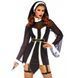 Костюм монашки Leg Avenue Twisted Sister 2 предмета, черный, S/M 86736 фото 1