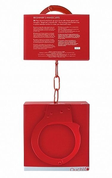 Наручники - Ouch! Beginner's Handcuffs Red 60360074041 фото