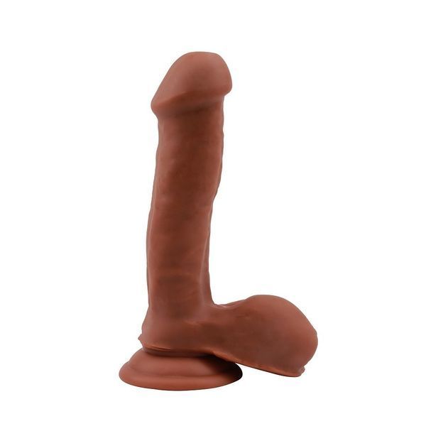 Фаллоимитатор на присоске Chisa T-skin ReaL Topless Lover с мошонкой, мулат 87195 /CN-711708719 фото