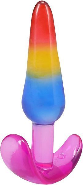 Набір анальних пробок Doc Johnson Crystal Jellies - Anal Trainer Set - Rainbow (м'яте паковання!!!) SX4435-R фото