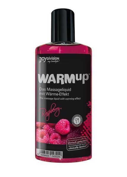 Масажна олійка WARMuр Raspberry, 150 мл 48-14322 фото