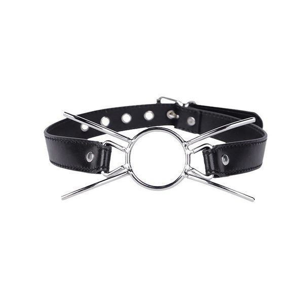 Кляп кольцо-паук с шипами DS Fetish, чёрный DS00937 фото