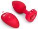 Анальна пробка з вібрацією і пультом управління B-Vibe Vibrating Heart Plug M/L Red 54015770000 фото 1