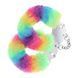 Пушистые металлические наручники для ролевых игр Heavy-duty Fluffy Handcuffs - Multicolor 1 36-OU1046MUL1 фото 1