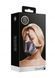 Маска-кляп Head Harness with Mouth Cover and Solid Ball Gag - Black 36-OU895BLK фото 1