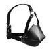 Маска-кляп Head Harness with Mouth Cover and Solid Ball Gag - Black 36-OU895BLK фото 3