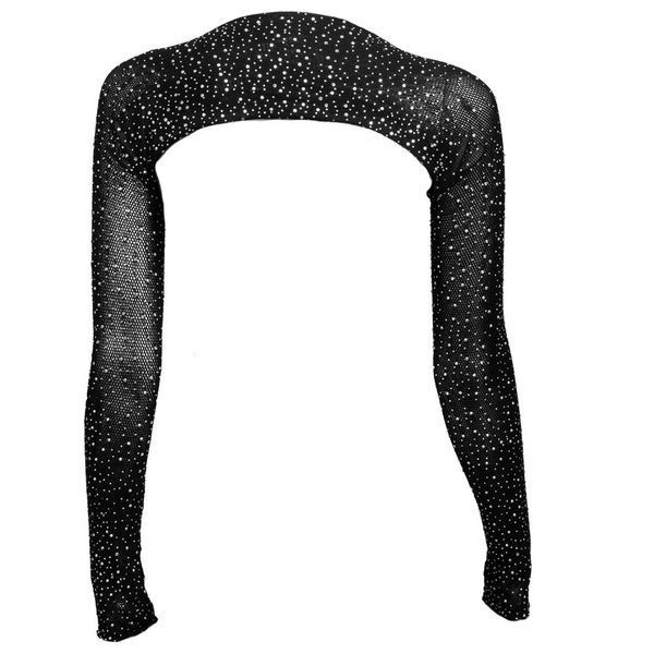 Болеро у сіточку зі стразами CalExotics Shoulder Shrug, чорний CE12266 фото