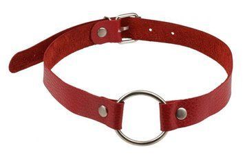 Кляп Leather O-Ring Gag Red 51420281422 фото
