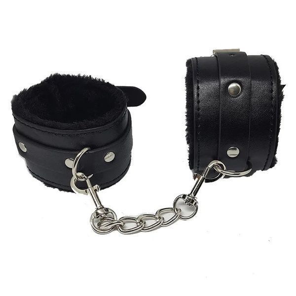 Наручники с мехом SKN-C050, BLACK SKN-C050 фото