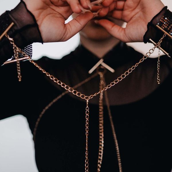 Браслети-наручники Bijoux Indiscrets срібні, OS B0200 фото