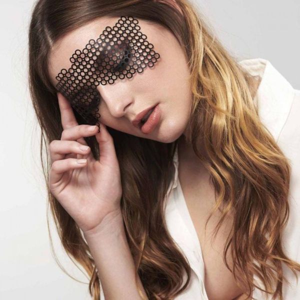Маска самоклеюча вінілова Bijoux Indiscrets чорна B0188 фото
