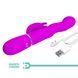 Вибратор-кролик PRETTY LOVE Laursen Purple, силикон, фиолетовый, 7 режимов вибрации и 4 волны BW-500089 фото 3