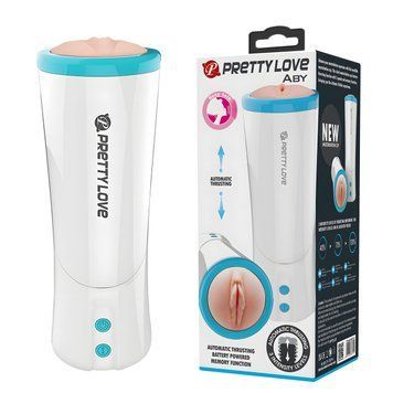 Мастурбатор із фрикціями PRETTY LOVE Aby з голосом, в колбі, 24.6 см PL6603270 фото
