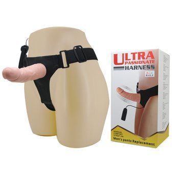 Страпон - Ultra Passionate Harness Vibrating, 15 см 6603BW-022048 фото