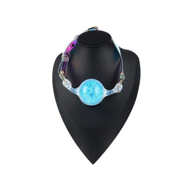 Кляп Liebe Seele Crystal Ball Gag - Blue (Large Ball) SX4851 фото