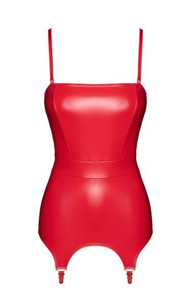 Корсет с подвязками для чулок Noir Handmade F368 Bombshell Fierce Corset-belt Red XL SX4097 фото