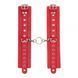 Наручники Leather Double Fix Hand Cuffs, Red KVL-281404 фото 2