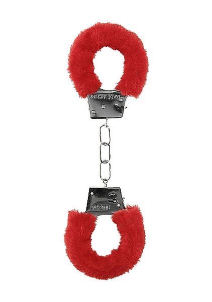 Наручники - Ouch! Beginner's Handcuffs Furry Red 60360074102 фото