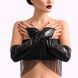 Виниловые митенки Art of Sex - Lerona, размер L, цвет черный SX4714 фото 2