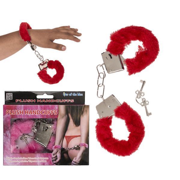 Наручники Plush Handcuffs With Keys Red 99660630049-1 фото