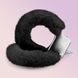 Наручники Love Cuffs Crushious металеві, з чорним хутром C18509 фото 2