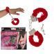Наручники Plush Handcuffs With Keys Red 99660630049-1 фото 1