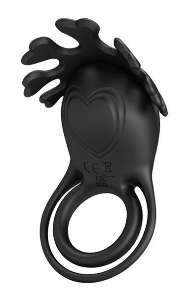 Ерекційне кільце Pretty Love &mdash; Vibration Penis Ring Ruben Black, BI-210311-1 BI-210311-1 фото