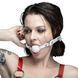 Кляп силиконовый Feral Feelings Silicon Ball Gag White/White, белый ремень, белый шарик SX3975 фото 2