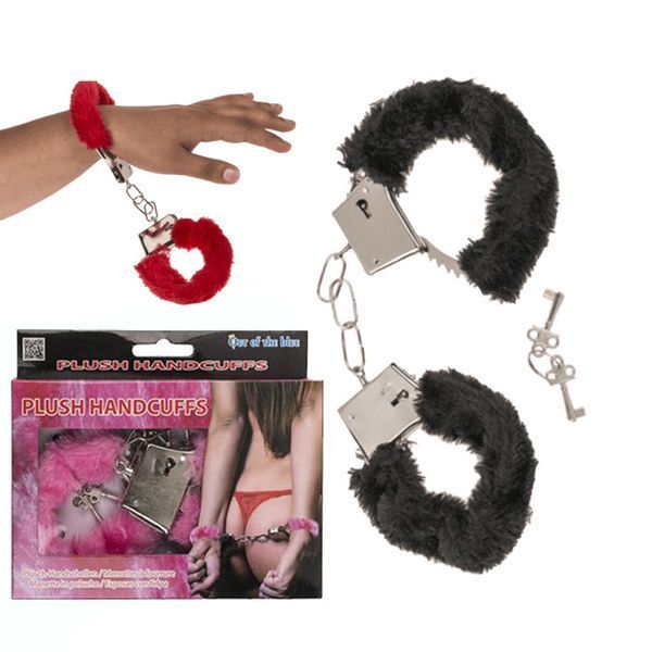 Наручники Plush Handcuffs With Keys Black 99660630049-3 фото