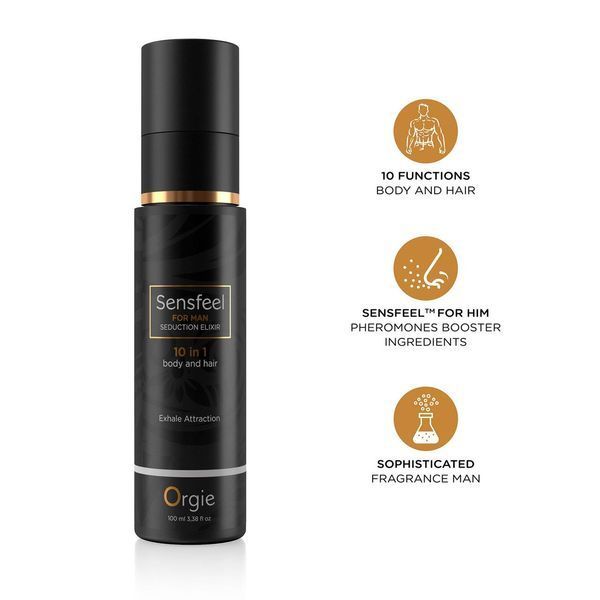 Розпродаж!!! Лосьйон з феромонами Orgie Sensfeel Seduction Elixir for Man 100мл (термін 15.05.2027) SX1541-R фото